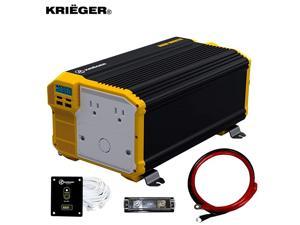 3000 Watts Power Inverter 12V to 110V Modified Sine Wave Car Inverter Dual 110 Volt AC Outlets Hardwire Kit DC to AC Converter with Installation Kit MET Approved to UL and CSA Standards