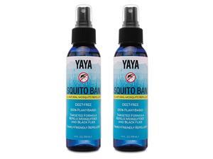 Yaya Organics MoRepellent | All Natural Bug Spray Made with Essential Oils Family Friendly DEETFree | 4 Ounce Spray 2Pack