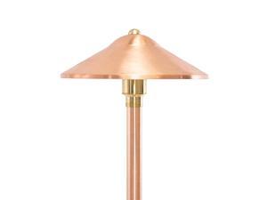 Max Spread 12V Solid Copper Path Light 25quot Tall with LED Bulb