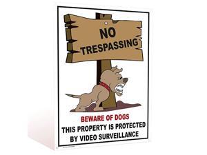 of Dog Funny Animated for Yard Fence Outdoor Warning Sign No Trespassing Violators Video Surveillance Wont Rusty PVC Sign Easy to Mount 4 PreDrilled Holes of Dog Funny Animated for Yard Fence Outdoor Warning Sign No Trespassing Violators Video Surveillance Wont Rusty PVC Sign Easy to Mount 4 PreDrilled Holes