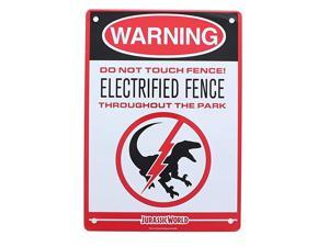 Electrified Raptor Fence Tin Litho Warning Sign LootCrate March 2017 Exclusive Electrified Raptor Fence Tin Litho Warning Sign LootCrate March 2017 Exclusive