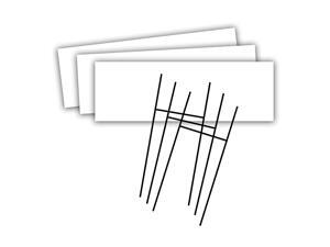Blank Yard Sign and HFrame Ground Stake Sign Holder Set White 6 x 24 Inches 3Pack 5502 Blank Yard Sign and HFrame Ground Stake Sign Holder Set White 6 x 24 Inches 3Pack 5502