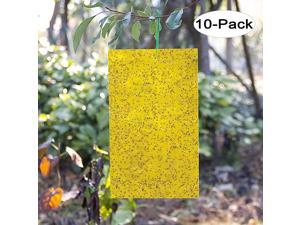 20Packs Dual-Sided Yellow Sticky Traps for Fungus Gnat Whitefly Leafminers Aphid 