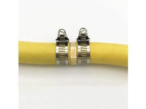 Pack 8 Inch Aluminum Hose Connectors Garden Water Hose Repair Mender with Clamps Pack 8 Inch Aluminum Hose Connectors Garden Water Hose Repair Mender with Clamps
