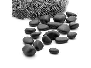 5lb Large Decorative Ornamental River Pebbles Rocks for Landscaping Home Decor etc Not for Aquariums with Netted Bag Black 5lb Large Decorative Ornamental River Pebbles Rocks for Landscaping Home Decor etc Not for Aquariums with Netted Bag Black
