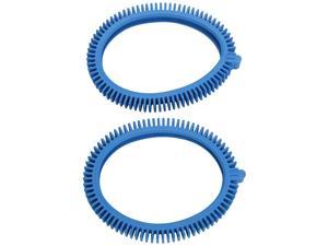 896584000143 2Pack Blue Front Tire Kit with Super Hump Replacement for Select Pool Cleaners concrete pool