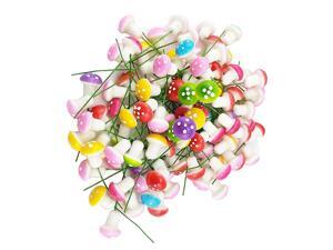 Pack of 100 Mini Foam Mushroom for Garden Ornament Flower Pots Bonsai Micro Landscape Decor Assorted Color Pack of 100 Mini Foam Mushroom for Garden Ornament Flower Pots Bonsai Micro Landscape Decor Assorted Color