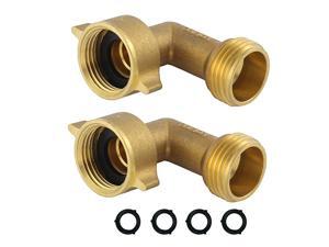 Garden Hose Elbow Connector 90 Degree Brass Hose Elbow 2Pcs+ Extra 4 Pressure Washers Garden Hose Elbow Connector 90 Degree Brass Hose Elbow 2Pcs+ Extra 4 Pressure Washers