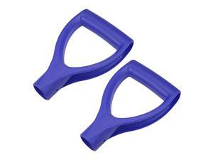 Shovel D Grip Handle 32mm Inner Dia PVC for Digging Raking Tools Blue 2Pcs Shovel D Grip Handle 32mm Inner Dia PVC for Digging Raking Tools Blue 2Pcs