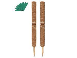2 Packs 24 Inches Coir Totem Pole with 15 Pcs Plant Labels Coir Moss Totem Pole Coir Moss Stick for Plant Support Extension Climbing Indoor Plants Creepers 2 Packs 24 Inches Coir Totem Pole with 15 Pcs Plant Labels Coir Moss Totem Pole Coir Moss Stick for Plant Support Extension Climbing Indoor Plants Creepers