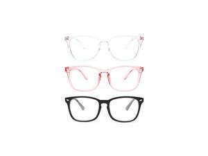 Fashion Nerd Glasses Anti UV Ray Computer Gaming Eyeglasses Women/Men 4-Pack Blue Light Blocking Glasses 