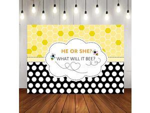 Fanghui 7x5ft Bee Theme Gender Reveal Party Photography Backdrop Bumble Bee He Or She What Will It Bee Background Honeycomb Dots Bee Day Party Banner Supplies Photobooth Props Newegg Com