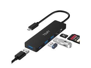 USB C Hub 5 in 1 Type C Adapter Hub with 3 USB 30 Ports SDTF Card Reader Compatible for New MacBook ProAir ChromeBookSurface Samsung S9S8 and More