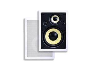 3Way Fiber InWall Speakers 8 Inch Pair With Removable And Paintable Grille Caliber Series 3Way Fiber InWall Speakers 8 Inch Pair With Removable And Paintable Grille Caliber Series