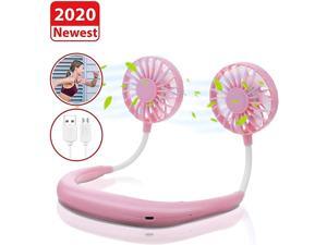 Personal Fan Portable Neck Fan USB Rechargeable Personal Hanging Neck Fan with 7 LED changable Light Mini Sport Fan for Traveling Outdoor OfficePink Personal Fan Portable Neck Fan USB Rechargeable Personal Hanging Neck Fan with 7 LED changable Light Mini Sport Fan for Traveling Outdoor OfficePink