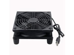 Receiver DVR Xbox TV Box Router Cooling Case Fan 120mm x 25mm 5V USB Power