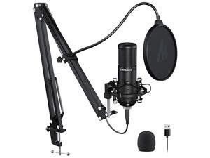 Podcast Microphone 192KHZ24BIT AUPM420 Metal USB Condenser Cardioid PC Mic with Professional Sound Chipset for Gaming Streaming YouTube Voice Over StudioHome Recording Podcast Microphone 192KHZ24BIT AUPM420 Metal USB Condenser Cardioid PC Mic with Professional Sound Chipset for Gaming Streaming YouTube Voice Over StudioHome Recording