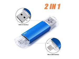 Micro USB Flash Drive 32G OTG Memory Stick for Android Smart Phone, USB Photo Stick Thumb Drive PenDrive for Tablets/Mac/Android Device, Jump Drive Pen Drive for PC (32GB, Blue) Micro USB Flash Drive 32G OTG Memory Stick for Android Smart Phone, USB Photo Stick Thumb Drive PenDrive for Tablets/Mac/Android Device, Jump Drive Pen Drive for PC (32GB, Blue)