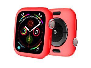 for Watch Case 38mm 42mm 40mm 44mm Premium Soft Flexible TPU Thin Lightweight Protective Bumper Cover Protector for Smartwatch Series 5 4 Series 3 2Red44MM Series 45 for Watch Case 38mm 42mm 40mm 44mm Premium Soft Flexible TPU Thin Lightweight Protective Bumper Cover Protector for Smartwatch Series 5 4 Series 3 2Red44MM Series 45
