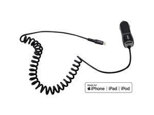 Certified iPhone Car Charger Ultra Durable 4ft Coiled Lightning Cable 34 Amp Rapid Power iPhone 12 11 Pro Max XS XR X 8 Plus 7 6S 6 SE 5S 5C 5 iPad Mini Air iPod Extra USB Port Black Certified iPhone Car Charger Ultra Durable 4ft Coiled Lightning Cable 34 Amp Rapid Power iPhone 12 11 Pro Max XS XR X 8 Plus 7 6S 6 SE 5S 5C 5 iPad Mini Air iPod Extra USB Port Black