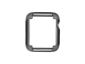 Pave Corners Gunmetal Protective Jewelry Case for Apple Watch Series 1 2 3 4 5 Devices 40mm Pave Corners Gunmetal Protective Jewelry Case for Apple Watch Series 1 2 3 4 5 Devices 40mm