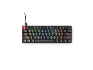 GMMK Modular Mechanical Gaming Keyboard 60 Compact Size 61 Key RGB LED Backlit Brown Switches Hot Swap Switches BlackGMMKCompactBRN