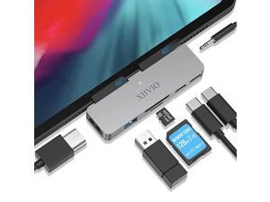 USB C Hub for iPad Pro 2019 2018 7 in 1 USB Type C to 4K HDMI Adapter with USB 30 USBC PD ChargingSDTF Card Reader35mm Headphone Jack Compatible with 2019 2018 New iPad Pro 11quot129quot