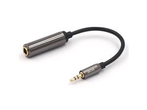 14 to 18 Adapter35mm 18 inch Male to 635mm 14 inch Female Audio Jack Gold Plated Adapter for Amplifiers Guitar Home Theater Devices Laptop Headphones 8inch