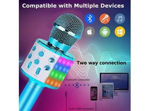 Kids Karaoke MicrophoneBest Gifts for 7 8 9 Year Old Young GirlsHot Girl Toys Age 416Top Birthday Presents for 5 6 Year Old Teens Blue Kids Karaoke MicrophoneBest Gifts for 7 8 9 Year Old Young GirlsHot Girl Toys Age 416Top Birthday Presents for 5 6 Year Old Teens Blue