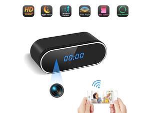 Hidden Camera Clock WiFi Spy Clock Camera Wireless Mini Clock Camera 1080P Home Security Camera Motion Detection 140° Angle with Night Vision Hidden Camera Clock WiFi Spy Clock Camera Wireless Mini Clock Camera 1080P Home Security Camera Motion Detection 140° Angle with Night Vision