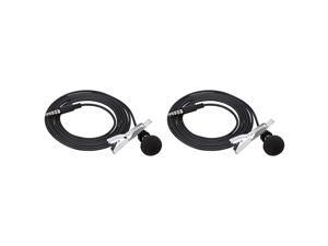 Lapel Microphone Omnidirectional Mic Silver 2Pack Lapel Microphone Omnidirectional Mic Silver 2Pack