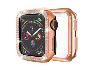 Case Compatible with Apple Watch 38mm Bling PC Full Cover Bumper TPU Soft Screen Protector Case 2 Pack for iWatch Series 321 Women Girl38MMRose Gold+ Rose Gold Case Compatible with Apple Watch 38mm Bling PC Full Cover Bumper TPU Soft Screen Protector Case 2 Pack for iWatch Series 321 Women Girl38MMRose Gold+ Rose Gold
