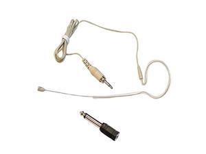 Over Ear Boom Microphone Headset Professional Hands Free Omnidirectional Wired Audio Condenser Microphone Headset w 35mm 14 Adapter 12m Cable and Windscreen Pro PMEM1 Beige Over Ear Boom Microphone Headset Professional Hands Free Omnidirectional Wired Audio Condenser Microphone Headset w 35mm 14 Adapter 12m Cable and Windscreen Pro PMEM1 Beige