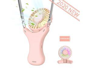 Hand Free Personal Fan 3350mAh Mini Handheld Fan with Light 3 Setting Wearable Fan 108° Rotation Portable Necklace Fan for Travel Hand Free Personal Fan 3350mAh Mini Handheld Fan with Light 3 Setting Wearable Fan 108° Rotation Portable Necklace Fan for Travel