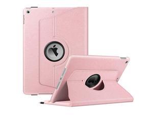 Rotating Case for New iPad 8th Gen 2020 7th Generation 2019 102 Inch Builtin Pencil Holder 360 Degree Rotating Smart Protective Stand Cover with Auto SleepWake Rose Gold