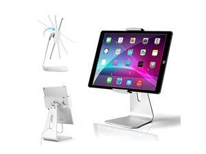 Elegant Tablet Stand Aluminum iPad Stand Holder Desktop Kiosk POS Stand for 713 inch iPad Pro Air Mini Galaxy Tab Nexus Tablet Mount for Store Showcase Office Reception Kitchen Countertop