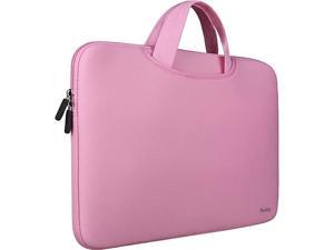 Laptop Case BagSlim Durable Briefcase Handle BagNotebook Computer Protective SleeveMultifunctional Carrying Case Compatible with 15156 Inch MacBook ProUltrabook Notebook ComputerPink
