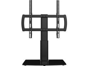 TV StandBase Tabletop TV Stand with Wall Mount for 27 to 55 inch 4 Level Height Adjustable Heavy Duty Tempered Glass Base Holds up to 110lbs Screen HT03B001 TV StandBase Tabletop TV Stand with Wall Mount for 27 to 55 inch 4 Level Height Adjustable Heavy Duty Tempered Glass Base Holds up to 110lbs Screen HT03B001