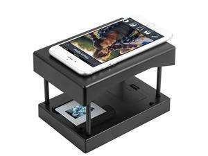 Mobile Film and Slide Scanner Converts 35mm Slides Negatives into Digital Photos with Your Smartphone Camera Interesting Presents and Toys with LED Backlight2AA Batteries not Included Mobile Film and Slide Scanner Converts 35mm Slides Negatives into Digital Photos with Your Smartphone Camera Interesting Presents and Toys with LED Backlight2AA Batteries not Included