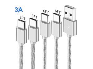 Cord for Samsung S10 S10E S20 Plus Ultra 20 5G S8 S9 10 9,A20 A10E A50 A51,Galaxy Note 10 10+ Tab S3 S4,Nokia 7.1 6.1 7,Oneplus 6T,USB Type C Charging Cable,Fast Charge Power Wire 3-3-6-6 FT Cord for Samsung S10 S10E S20 Plus Ultra 20 5G S8 S9 10 9,A20 A10E A50 A51,Galaxy Note 10 10+ Tab S3 S4,Nokia 7.1 6.1 7,Oneplus 6T,USB Type C Charging Cable,Fast Charge Power Wire 3-3-6-6 FT