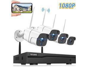 Wireless Security Camera System 8CH 1080P NVR 4Pcs 1080P OutdoorIndoor WiFi Surveillance Cameras with Motion DetectionEmail AlertNight VisionRemote MonitorWaterproofNo Hard Drive Wireless Security Camera System 8CH 1080P NVR 4Pcs 1080P OutdoorIndoor WiFi Surveillance Cameras with Motion DetectionEmail AlertNight VisionRemote MonitorWaterproofNo Hard Drive