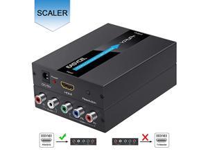 HDMI to Component Converter Aluminum 1080P HDMI to YPbPr HDMI to RGB 5RCA Scaler Converterwith Scaler Function HDMI Input to Component YPbPr Output Converter HDMI to Component Converter Aluminum 1080P HDMI to YPbPr HDMI to RGB 5RCA Scaler Converterwith Scaler Function HDMI Input to Component YPbPr Output Converter