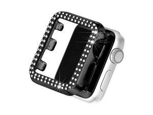 Bling Case Compatible with Apple Watch 42mm Full Cover Bumper Screen Protector for iWatch Series 3 2 1 Black42mm Bling Case Compatible with Apple Watch 42mm Full Cover Bumper Screen Protector for iWatch Series 3 2 1 Black42mm