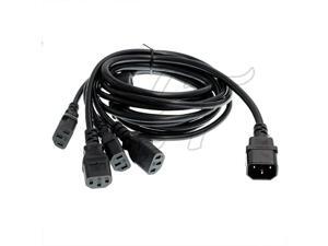 UPS PDU Computer PC Power Splitter Cord C14 to 4 x C13 10A 250V Extension CableC144xC13 18m UPS PDU Computer PC Power Splitter Cord C14 to 4 x C13 10A 250V Extension CableC144xC13 18m