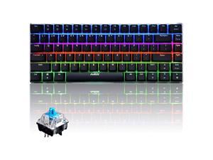 Wired Mechanical KeyboardAjazz AK33 82 Keys Compact Computer Gaming Keyboard with 20 LED Backlit Modes Blue Equivalent Switches for Windows PC GamersBlue Switch Wired Mechanical KeyboardAjazz AK33 82 Keys Compact Computer Gaming Keyboard with 20 LED Backlit Modes Blue Equivalent Switches for Windows PC GamersBlue Switch