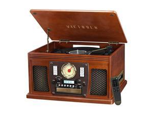 8in1 Bluetooth Record Player amp Multimedia Center Builtin Stereo Speakers Turntable Vinyl to MP3 Recording | Wireless Music Streaming | Mahogany 8in1 Bluetooth Record Player amp Multimedia Center Builtin Stereo Speakers Turntable Vinyl to MP3 Recording | Wireless Music Streaming | Mahogany