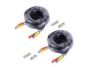 100 Feet 30 Meters 2in1 VideoPower Cable with BNC Connectors and RCA Adapters for Video Security Systems 2Pack Black 100 Feet 30 Meters 2in1 VideoPower Cable with BNC Connectors and RCA Adapters for Video Security Systems 2Pack Black
