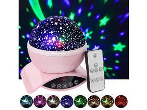 Night Lights Rechargeable Star Projector with Remote Control and Timer Auto Off Design Rotating Projection Lighting Lamp Room Decor Pink Night Lights Rechargeable Star Projector with Remote Control and Timer Auto Off Design Rotating Projection Lighting Lamp Room Decor Pink