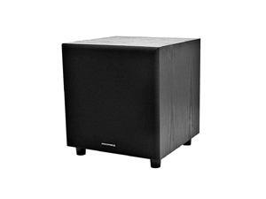 60-Watt Powered Subwoofer - 8 Inch With Auto-On Function, For Studio And Home Theater Black 60-Watt Powered Subwoofer - 8 Inch With Auto-On Function, For Studio And Home Theater Black