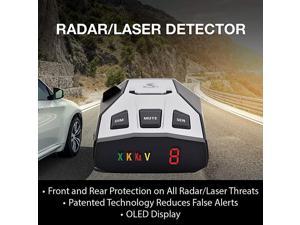RAD 350 Laser Radar Detector Long Range False Alert Filter OLED Display Black